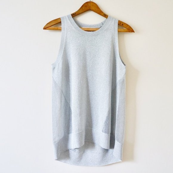 Michael Kors Silver Knit Tank Top - Picture 3 of 5